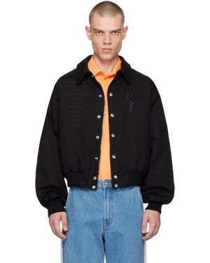 STEFAN COOKE Souvenir Bomber Jacket - Black