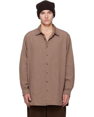Casey Casey Paper Cot Ikla Shirt - Brown