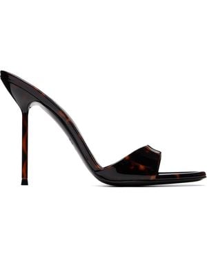 Paris Texas Lidia Mule 105 Heeled Sandals - Black