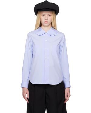 Comme des Garçons Patch Pocket Peter Pan Collar Shirt - White