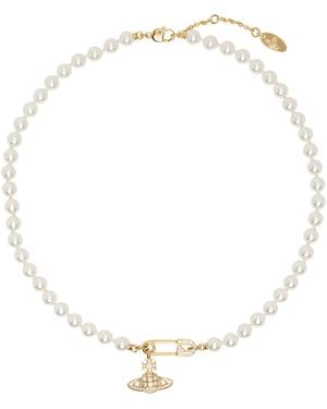 Vivienne Westwood Lucrece Faux-Pearl Necklace - Natural