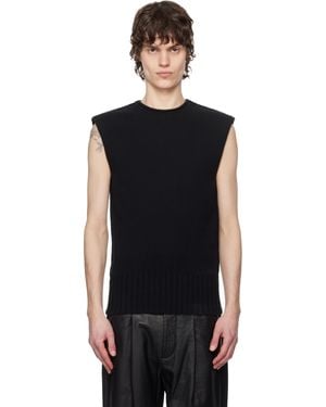 Entire studios Burns Knit Vest - Black