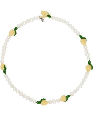 Pura Utz Multi Lemon Necklace - Metallic