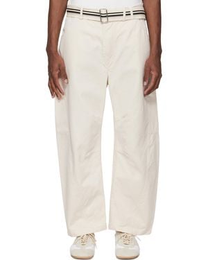 Mordecai Off- Pockets Trousers - White