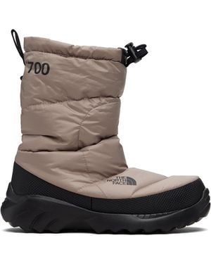 The North Face Taupe Nuptse Traction Boots - Brown