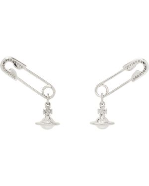 Vivienne Westwood Safety Pin Earrings - Black