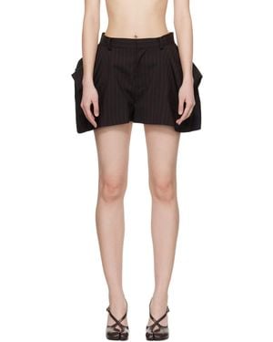 Sacai Chalk Stripe Shorts - Black