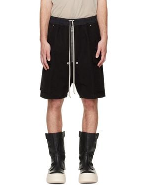 Rick Owens Tower Cargobela Shorts - Black