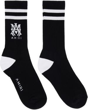 Amiri ブラック 'Ma' Core Logo ソックス