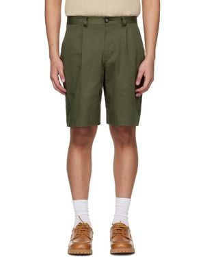Barbour Khaki Mordey Chino Shorts - Green