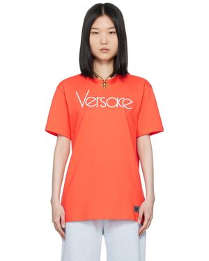 Versace 1978 Re-edition ロゴ Tシャツ - オレンジ