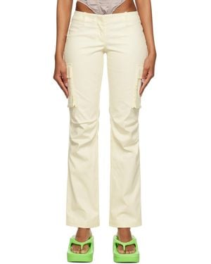 Miaou Off-white Raven Trousers - Natural