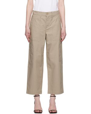 Agolde Khaki Daria Cargo Trousers - Natural