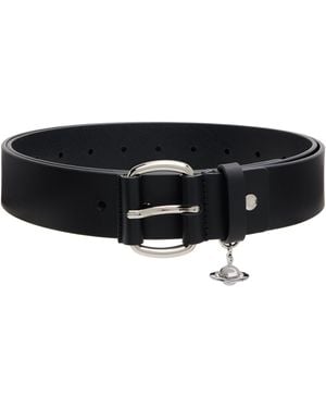 Vivienne Westwood Wide Alex Charm Belt - Black