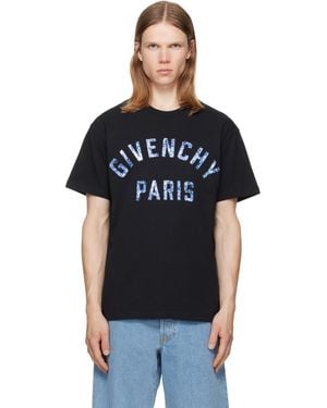 Givenchy Paris' Pompom Embroidery T-Shirt - Black