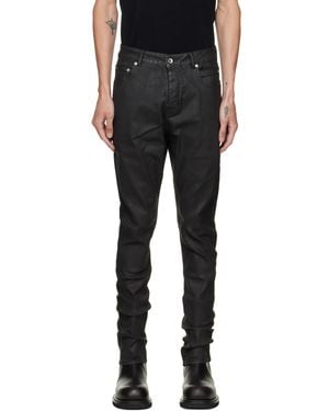 Rick Owens Tower Detroit Cut Jeans - Black