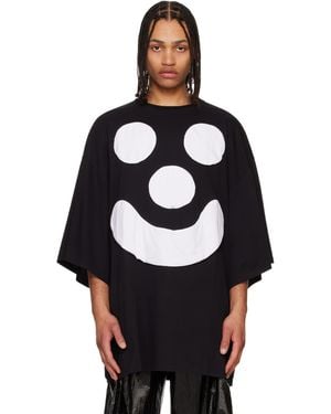 Walter Van Beirendonck ブラック Smile Tシャツ