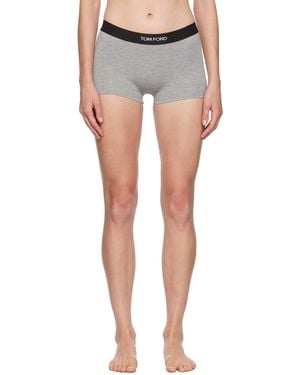 Tom Ford Signature Boxer Boy Shorts - Black