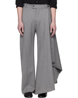 ALAINPAUL Extended Tailored Trousers - Black