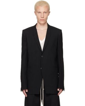 Rick Owens Tower Concordian Blazer - Black