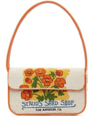 STAUD Off- & Tommy Beaded Bag - Orange