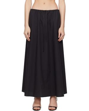 Matteau Drawcord Maxi Skirt - Black