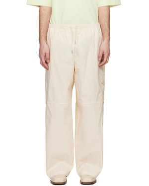 Maison Kitsuné Pantalon Cargo Surdimensionné Blanc Cassé - Neutre