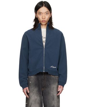 Acne Studios Zip-Up Sweatshirt - Blue