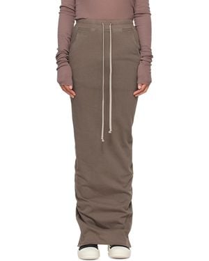 Rick Owens Tower Pull On Pillar Maxi Skirt - Brown