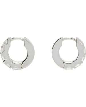 Hatton Labs Facet Hoop Earrings - Metallic