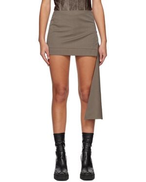 Yuzefi Asymmetric Miniskirt - Black