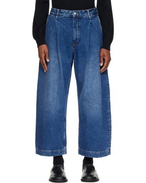 Studio Nicholson Puch Wide Leg Jeans - Blue