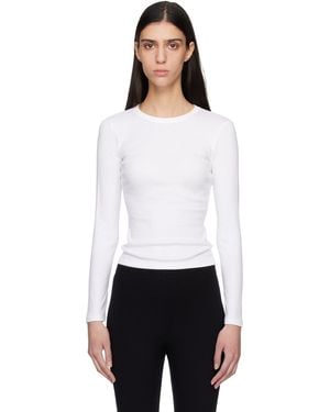 Leset Nando Slim Fit Long Sleeve T-Shirt - White
