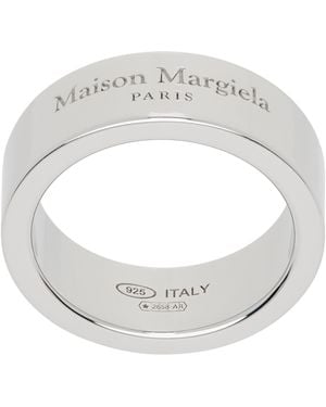 Maison Margiela Bague Reference À Logo - Métallisé
