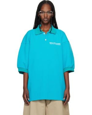 Willy Chavarria Football Polo - Blue