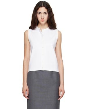 Flore Flore Poppy Sleeveless Cardigan - White