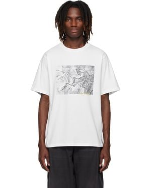 Arc'teryx Kragg Cotton Lithographica/T-Shirt - White