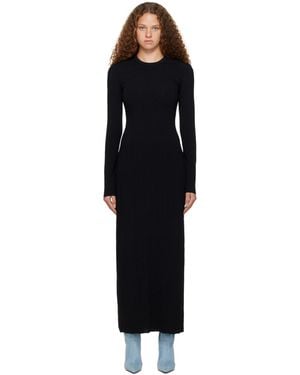 Rabanne Black Jacquard Maxi Dress