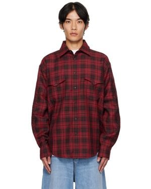 Vetements Plaid Embroidered Shirt