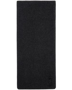 ALAINPAUL Trompe L'Œil Coat Scarf - Black