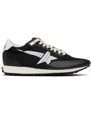 Golden Goose ブラック＆ホワイト Marathon スニーカー