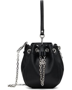 Vivienne Westwood ブラック スモール Chrissy バケットバッグ