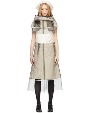 Maison Margiela Off- Melange Dress - Natural