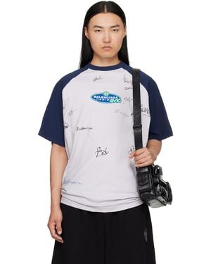 Balenciaga Raglan Sleeves T-shirt - Blue
