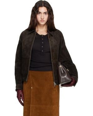 Arma Maddox Gritty Suede Jacket - Black