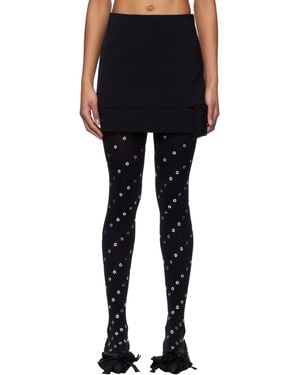 we11done Belt-Detail Mini Skirt - Black