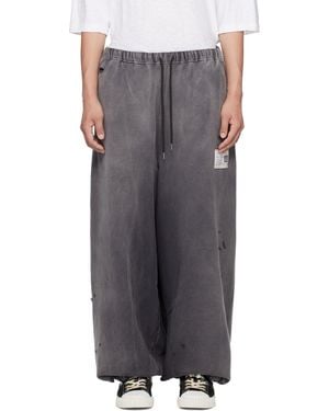 Maison Mihara Yasuhiro ブラック Sun Faded スウェットパンツ