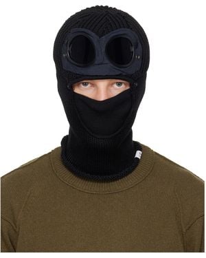 C.P. Company Extrafine Merino Wool Goggle Balaclava - Black