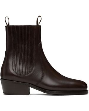 Lemaire Vegetable-Tanned Chelsea Boots - Brown
