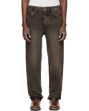 Represent R2 Straight Leg Jeans - Black